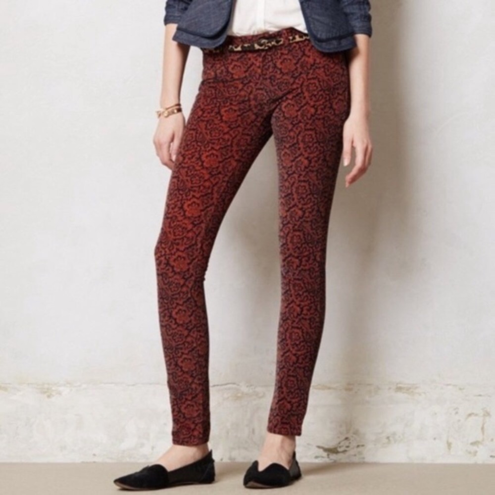 Pilcro and the Letterpress Paisley Corduroy Pants